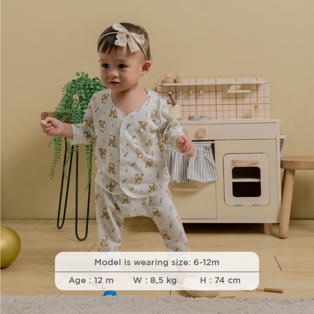 Little Wear Long Set 23.0 by Little Palmerhaus (Setelan Baju Bayi Lengan Panjang)