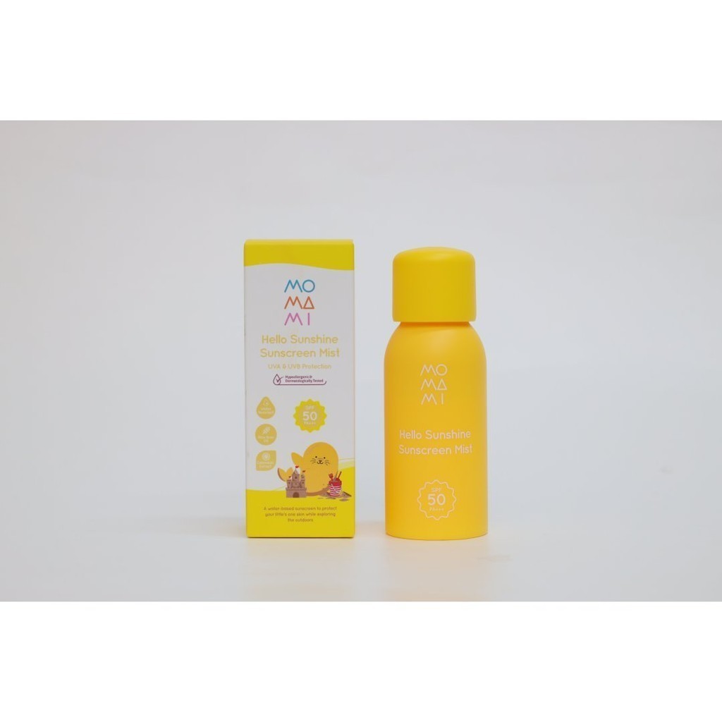 Momami Hello Sunshine Sunscreen Mist 80ml Anti UV Anak & Bayi Tanpa Lengket