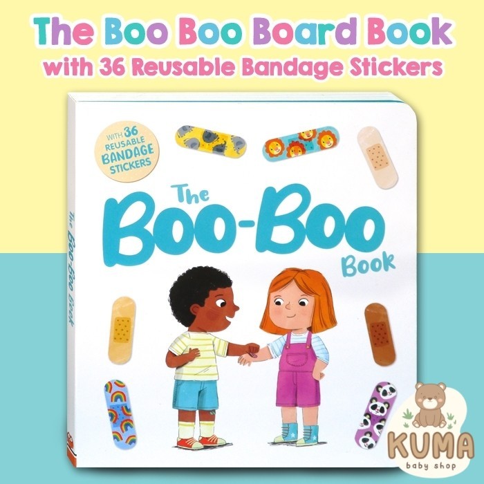 The Boo-Boo Book with 36 Reausable Bandage Stickers [Autumn]