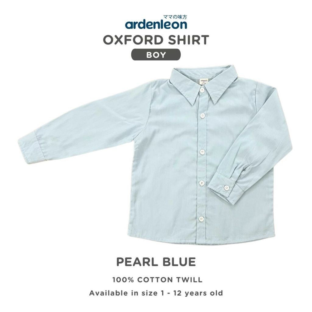 ARDENLEON Atasan Kemeja Anak Laki Laki Oxford Shirt 1 - 5 Tahun