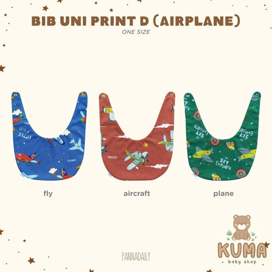 BOHOPANNA - PANNADAILY - BIB UNI PRINT D Airplane - Slabber Bayi