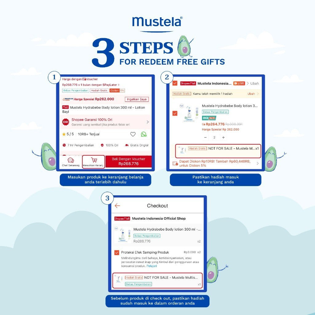 Mustela High Protection Sun Lotion 40 ml - Sunscreen Bayi dan Keluarga