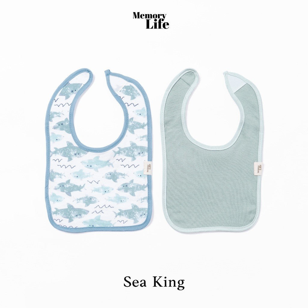 MemoryLife - Drool Catcher 2 Set Square Bib | Celemek Bayi Slabber - MemoryLife Essentials