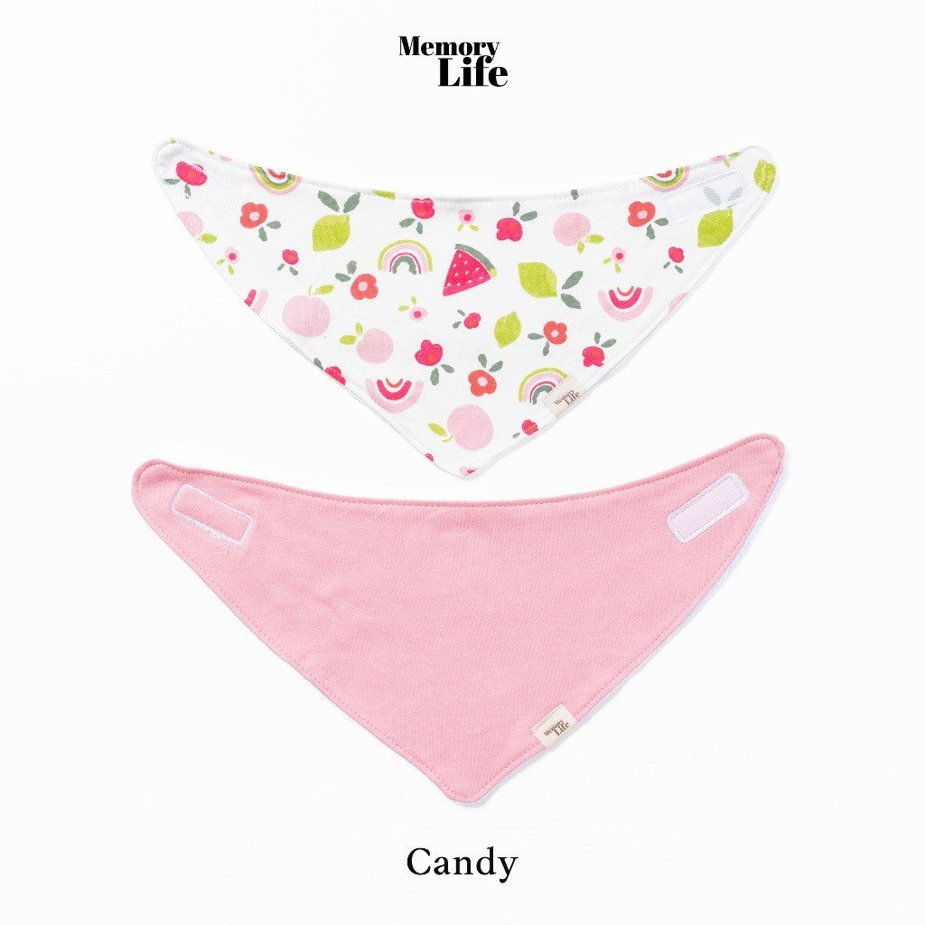MemoryLife - Drool Catcher 2 Set Bandana Bib | Celemek Bayi Slabber - MemoryLife Essentials