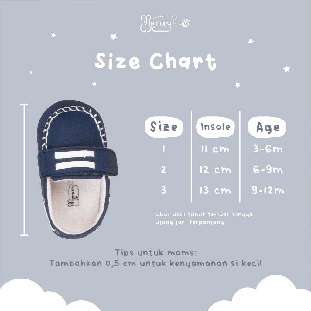 MemoryLife - Prewalker Chukka Laces | Sepatu Prewalker Bayi Unisex Umur 0 - 18 Bulan
