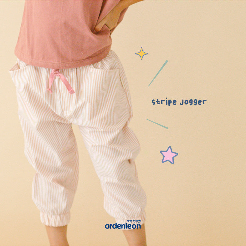 ARDENLEON Celana Panjang Anak Stripe Jogger 1 - 7 Tahun