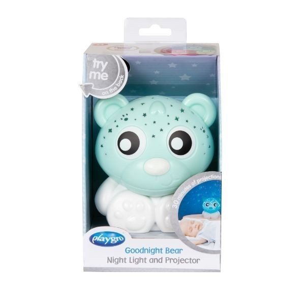 Playgro Goodnight Bear Light Projector Mint - Lampu Tidur Anak
