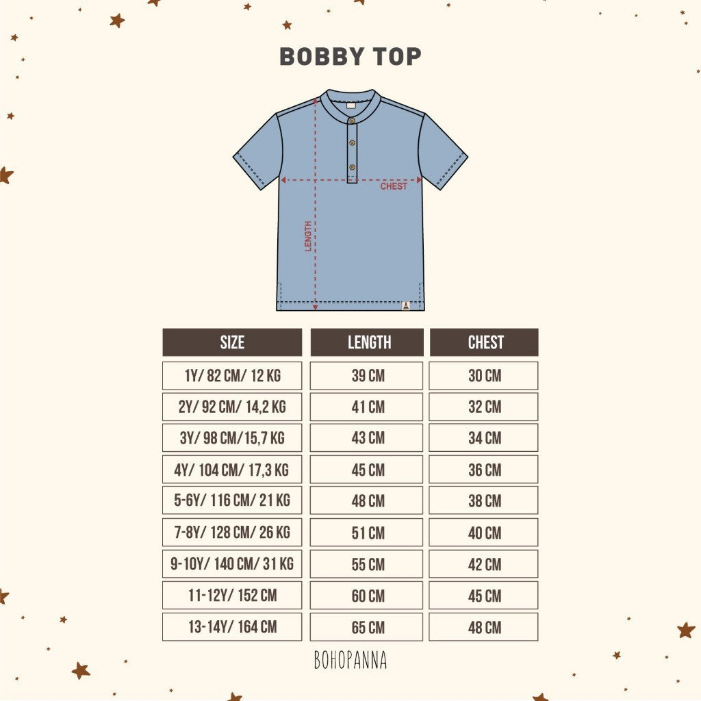 BOHOPANNA - BOBBY TOP - Atasan Anak Laki-Laki - Kaos Polo Anak 2520