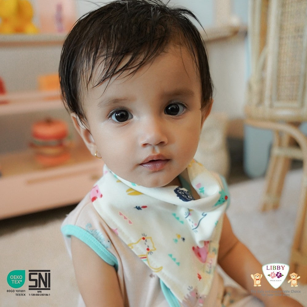 LIBBY Piyama Baju Kodok Newborn Bayi Laki laki Perempuan Motif Baby Collections (1 pcs)-Sleepsuit-Bodysuit-Play Suit-Jumper Pendek-Jumper Panjang