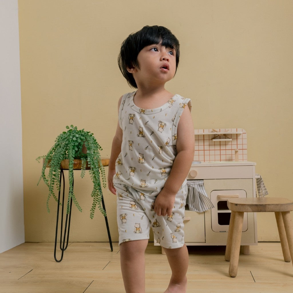 Little Wear Kids Sleeveless Set 23.0 by Little Palmerhaus (Setelan Baju Anak Lengan Buntung)