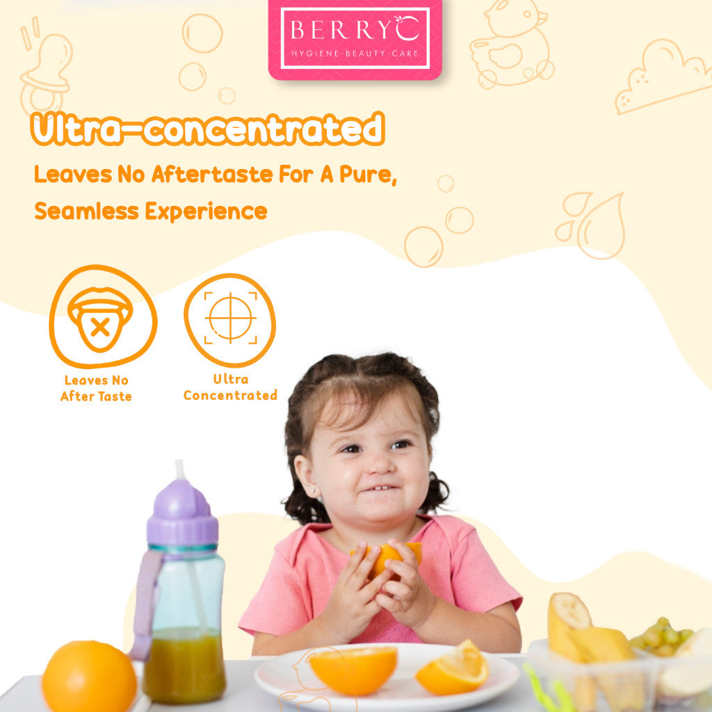 BerryC Food Safe Utensil & Dish Wash 200G 820G Sabun Cuci Botol Susu Bayi Baby Bottle Soap Cleanser