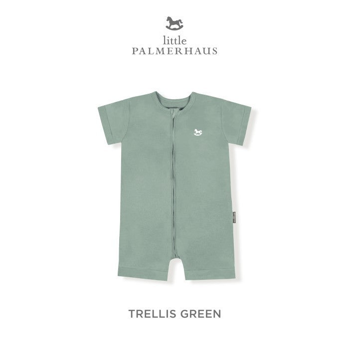 Jumper Bayi Lengan Pendek - Little Palmerhaus Baby Zippy Playsuit 10.0