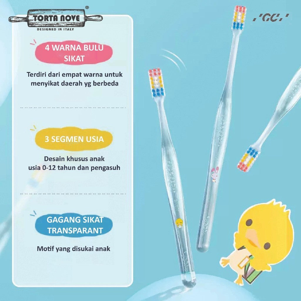 Sikat gigi anak Prospec Fourlesson GC Jepang ORIGINAL bayi balita toothbrush Four lesson