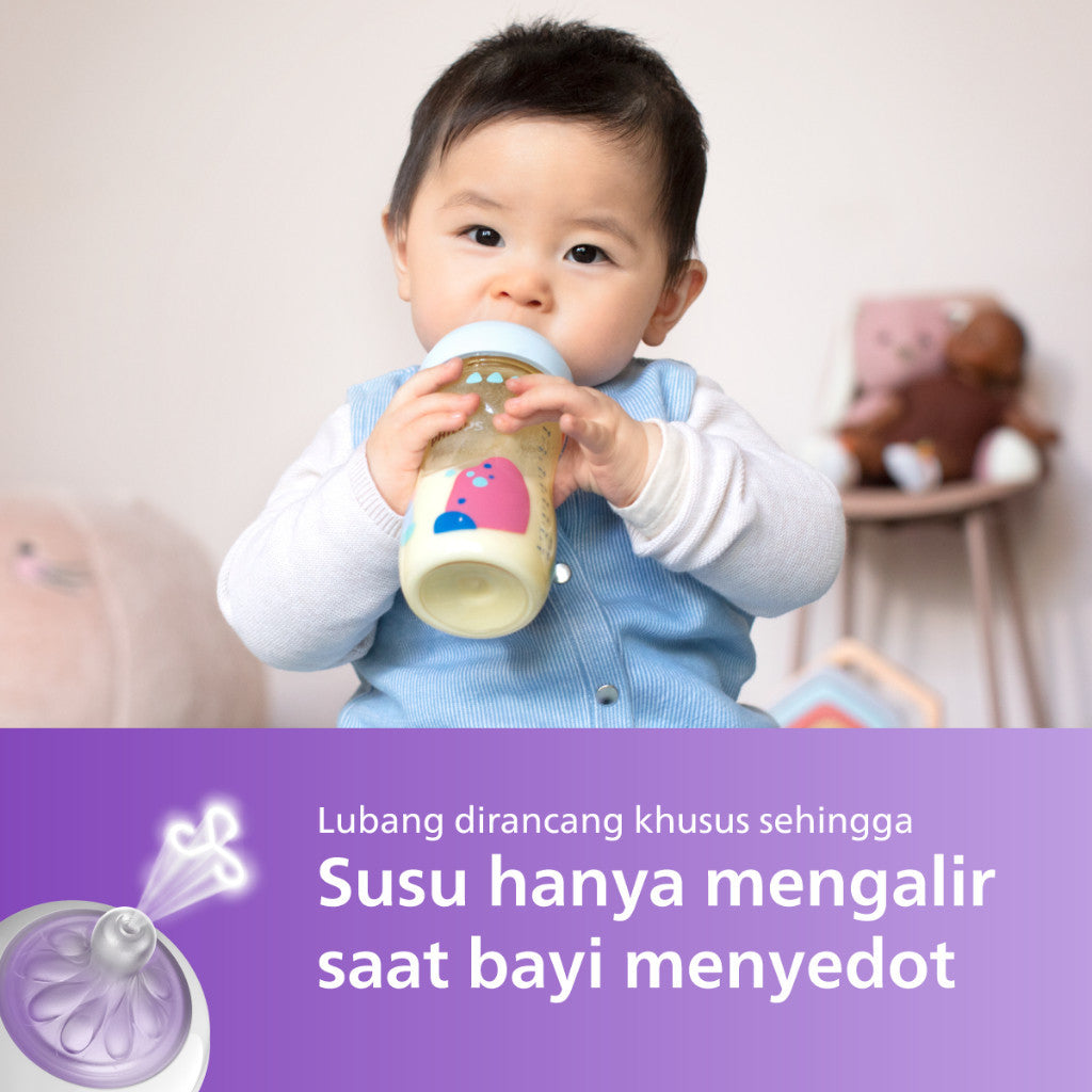 Philips Avent | Botol Susu Bayi | PPSU Natural Response | Dot Seperti Payudara Ibu & Tahan Hingga 180°C | 125ml 260 ml
