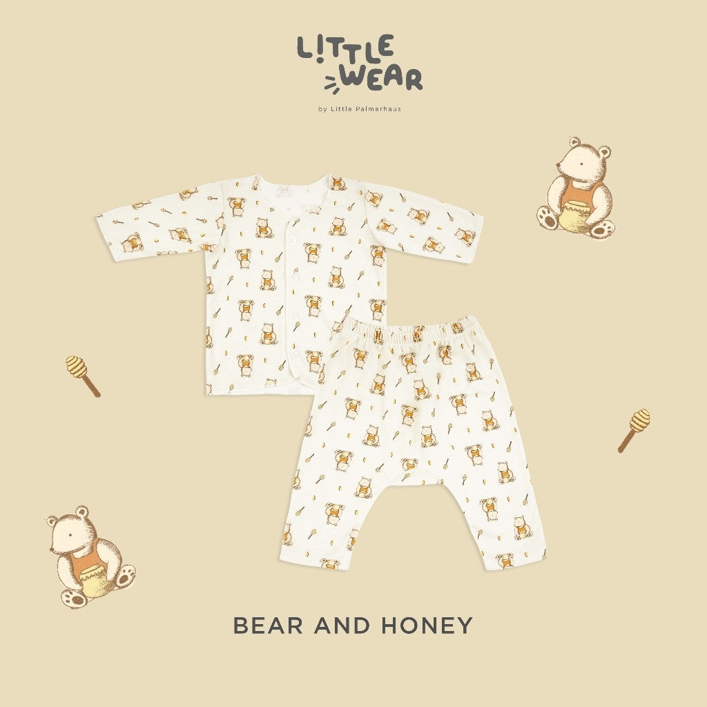 Little Wear Long Set 23.0 by Little Palmerhaus (Setelan Baju Bayi Lengan Panjang)