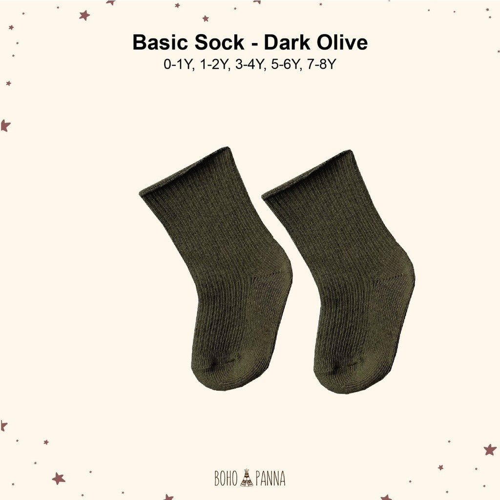 BOHOPANNA - BASIC SOCK - Kaos Kaki Anak 0-4 tahun