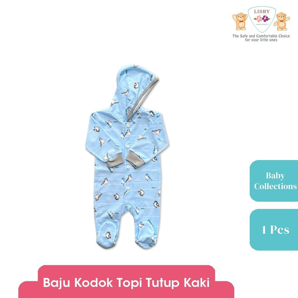 LIBBY Piyama Baju Kodok Newborn Bayi Laki laki Perempuan Motif Baby Collections (1 pcs)-Sleepsuit-Bodysuit-Play Suit-Jumper Pendek-Jumper Panjang