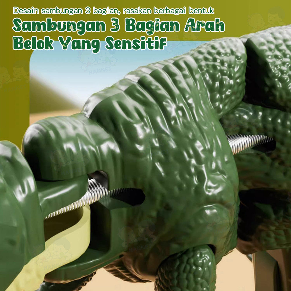 Hannei Mainan Dinosaurus Viral Anak Tekan Tembakan Ada Suara Dan Lampu Sha Sha Sha Bisa Diputar 300°