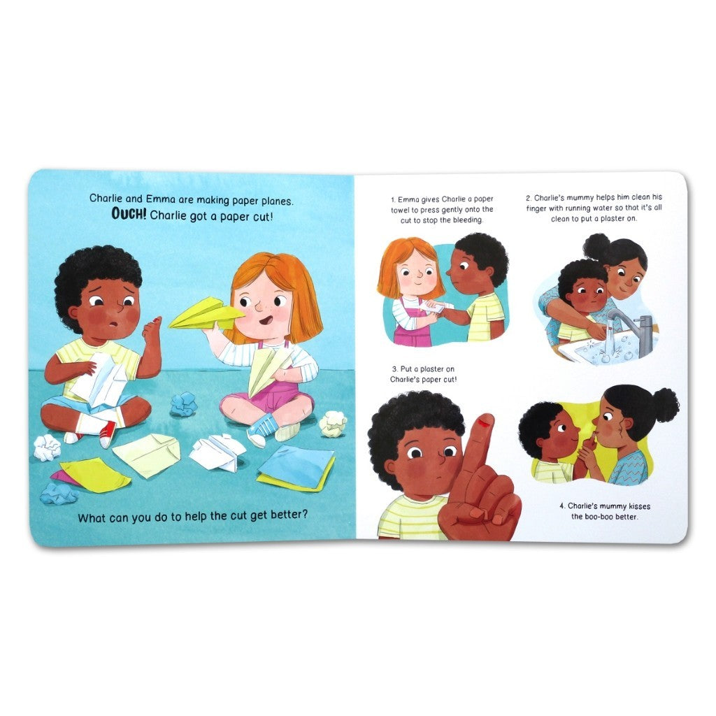 The Boo-Boo Book with 36 Reausable Bandage Stickers [Autumn]
