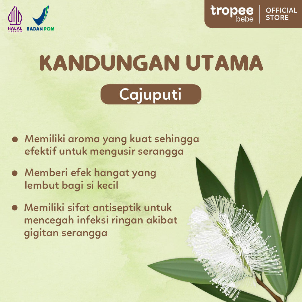 Tropee Bebe Bye Bye Bug Spray 100ml | Spray Anti Nyamuk dan Serangga