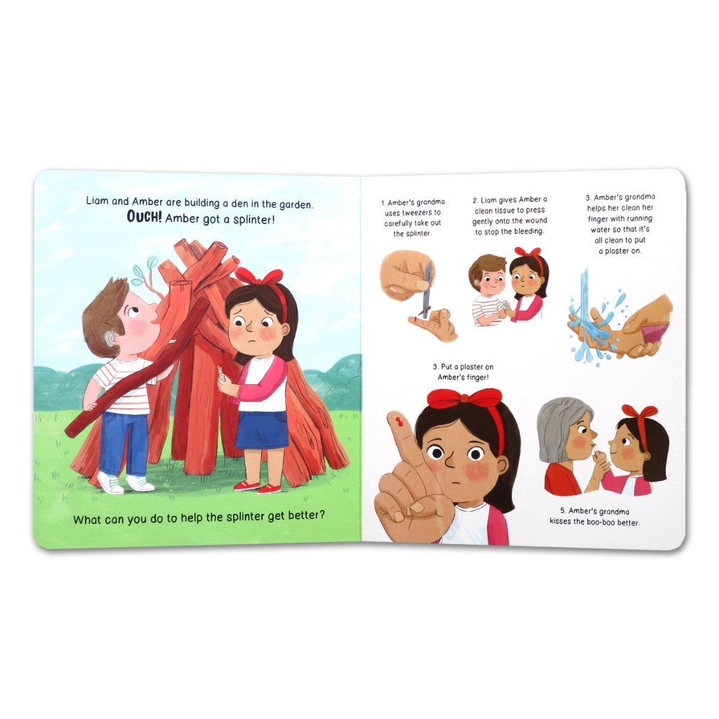 The Boo-Boo Book with 36 Reausable Bandage Stickers [Autumn]
