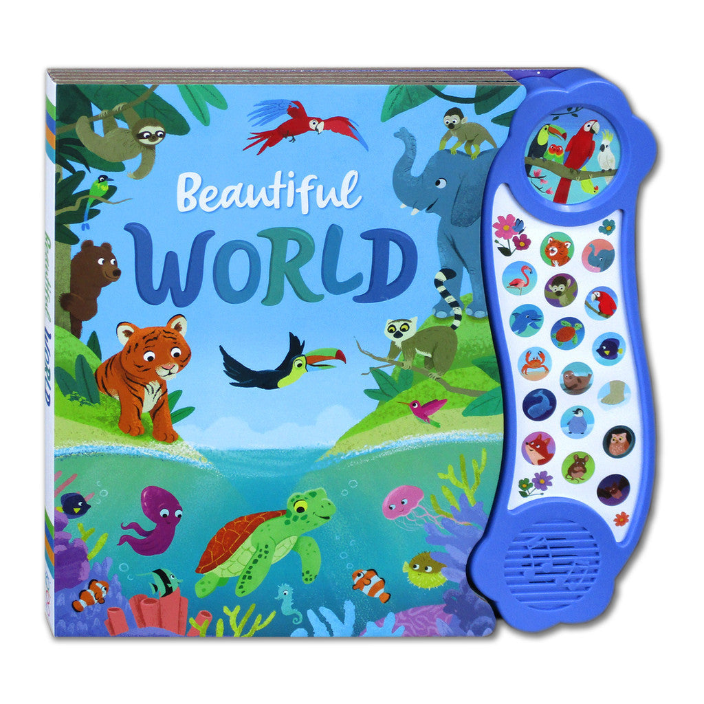 Mega Sounds Beautiful World 18 tombol suara - Buku bersuara hewan - Animals sound book [Igloo Books]