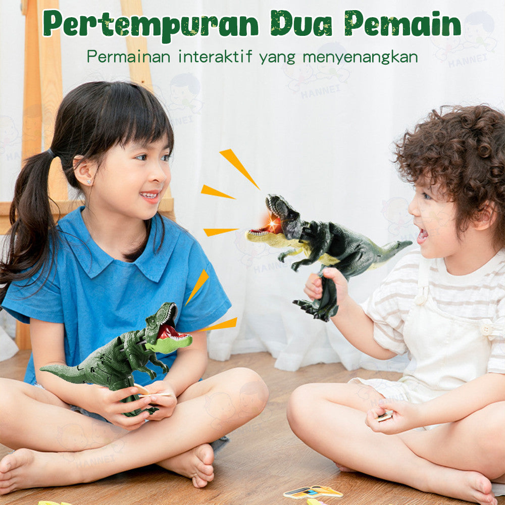 Hannei Mainan Dinosaurus Viral Anak Tekan Tembakan Ada Suara Dan Lampu Sha Sha Sha Bisa Diputar 300°