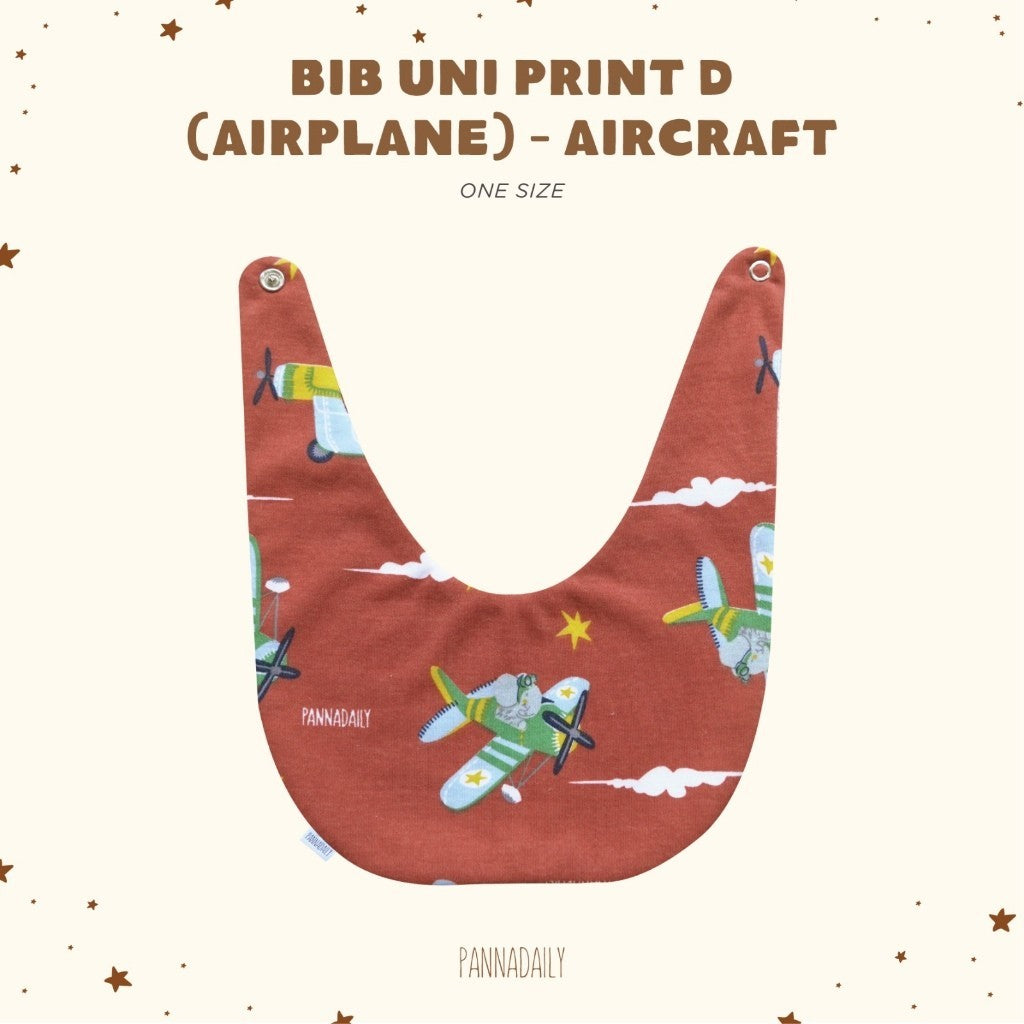 BOHOPANNA - PANNADAILY - BIB UNI PRINT D Airplane - Slabber Bayi