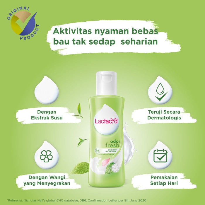 Lactacyd Odor Fresh 60mL - Pembersih Kewanitaan Bebas Bau Tak Sedap