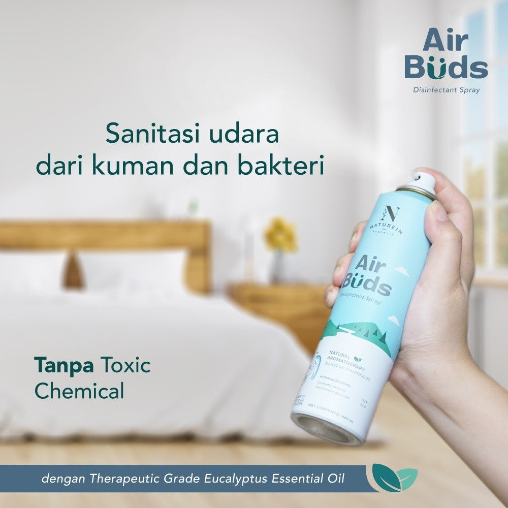 Naturein AirBuds Air Disinfectant Spray 280ml Anti Germs & Soft Scent