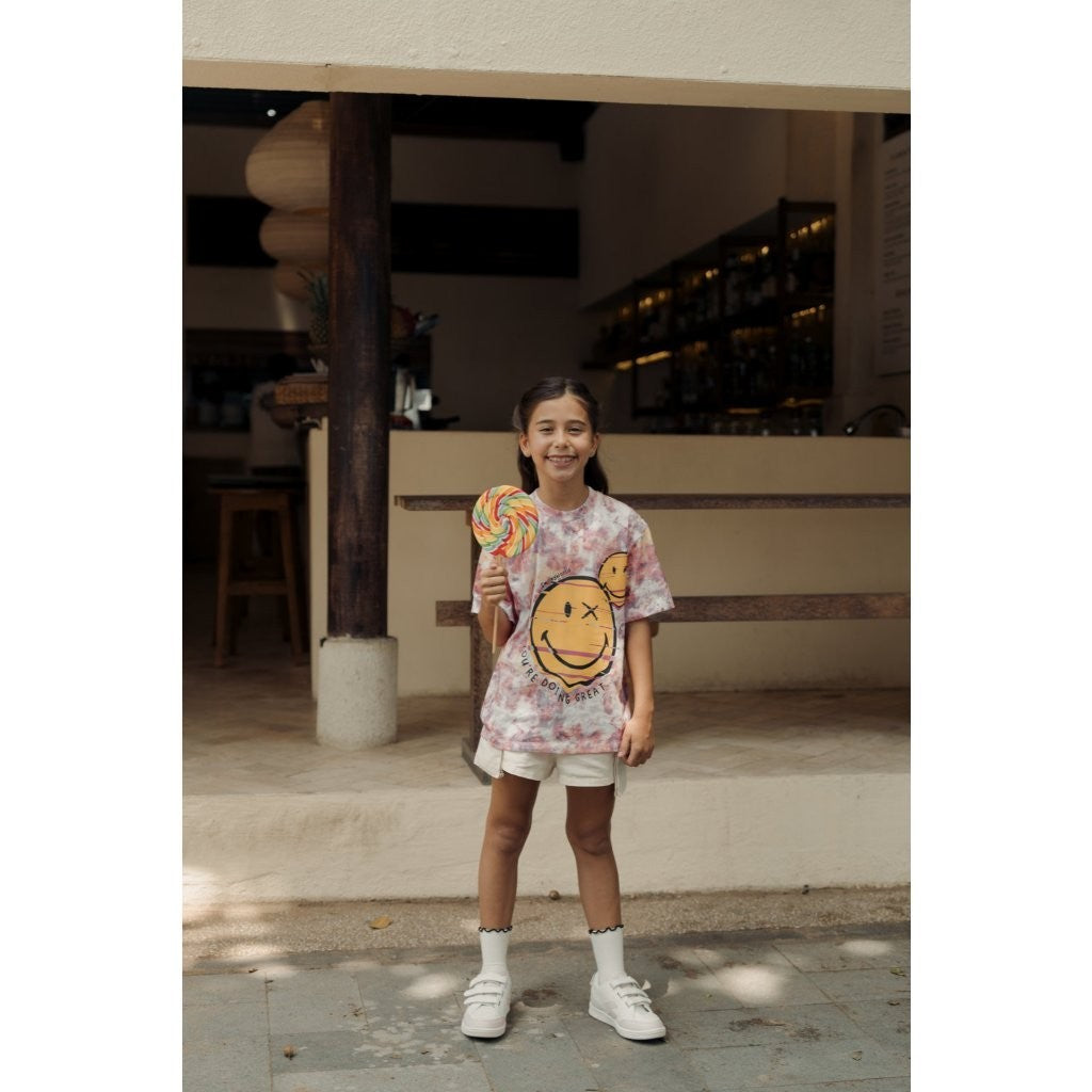 BOHOPANNA - BOHOPANNA X SMILEY - TIE DYE TEE - Kaos Anak - Atasan Anak 2504