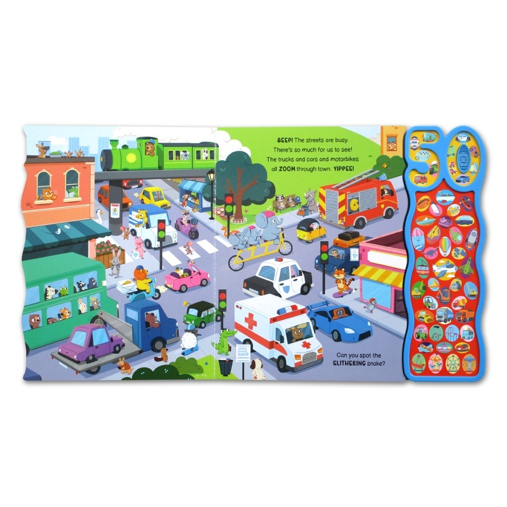 Things That Go/Noisy Farm Sounds Board Book With 50 Sounds! [Igloo Books]