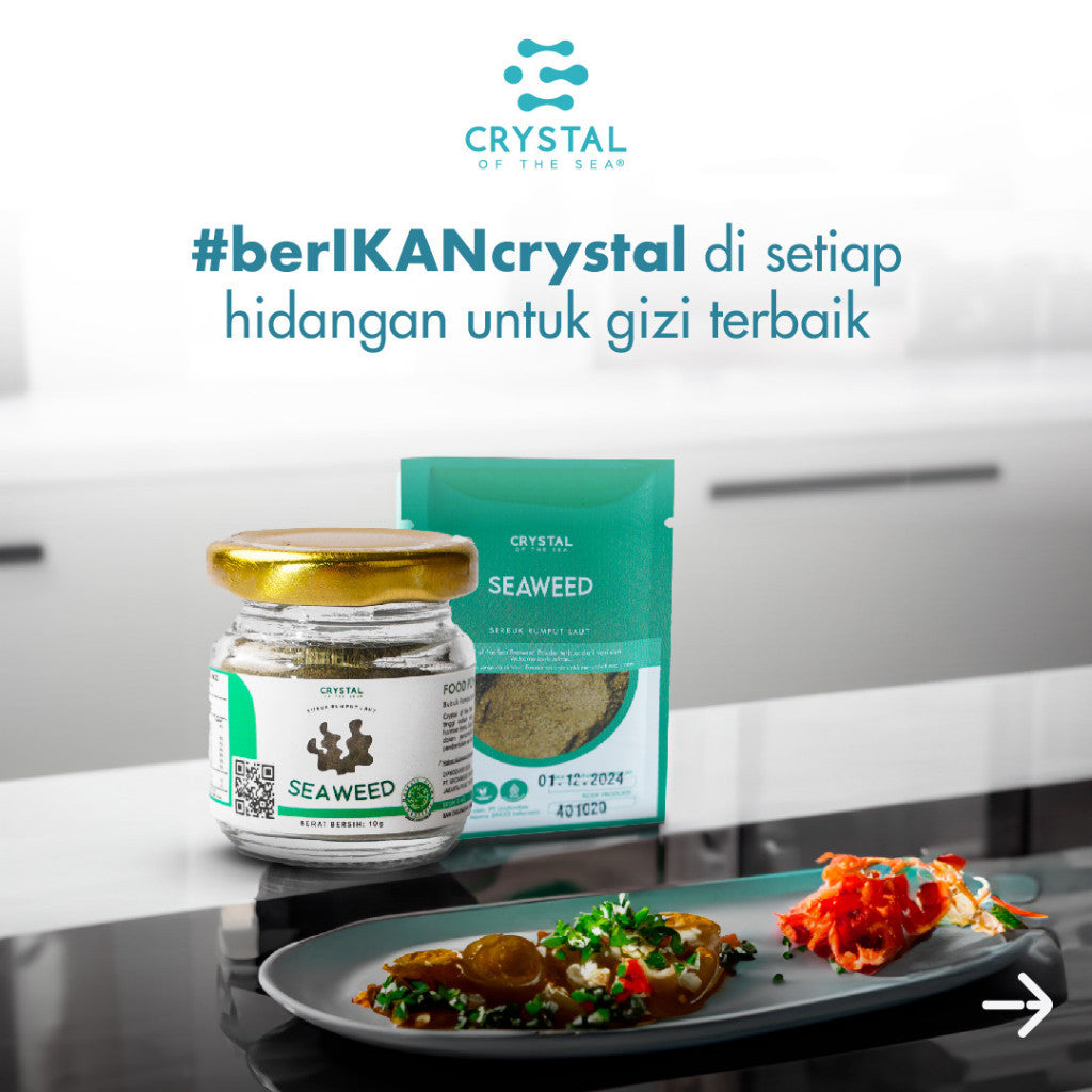 Crystal of the Sea | Seaweed Powder (10GR) / Bubuk Rumput Laut / Bubuk Nori - Taburan Sup MPASI NON MSG