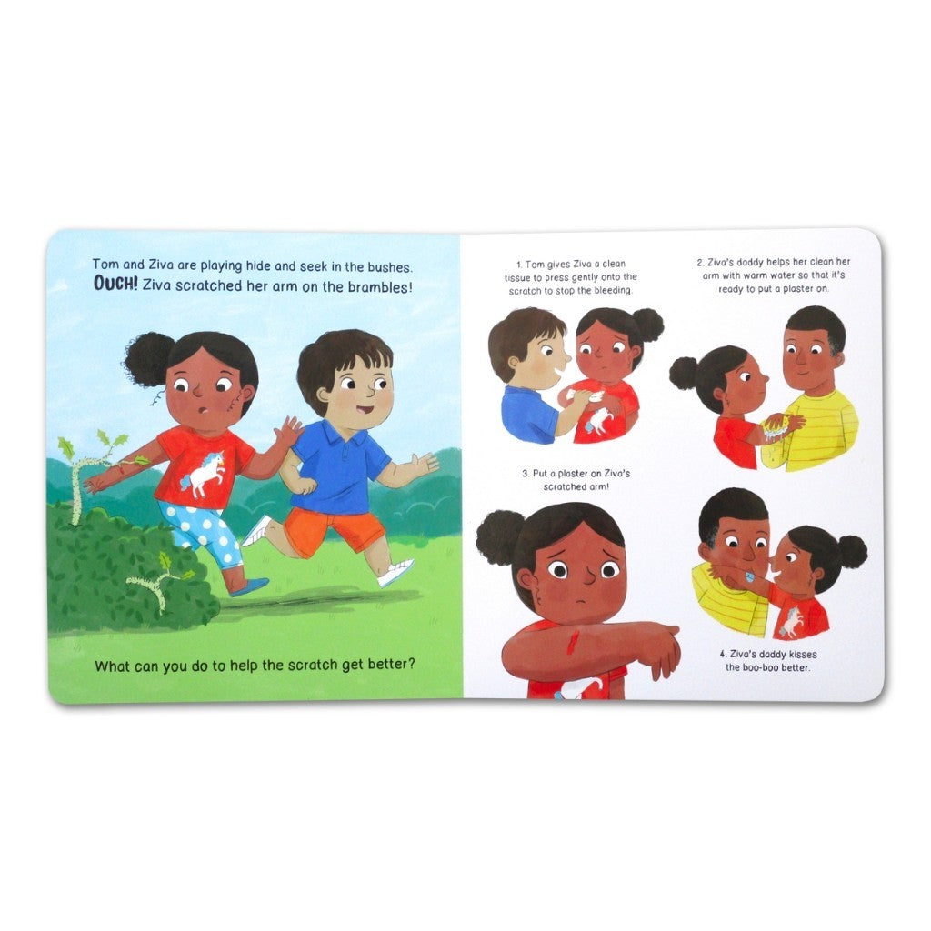 The Boo-Boo Book with 36 Reausable Bandage Stickers [Autumn]