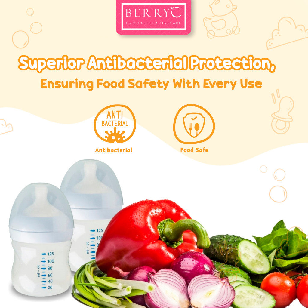 BerryC Food Safe Utensil & Dish Wash 200G 820G Sabun Cuci Botol Susu Bayi Baby Bottle Soap Cleanser