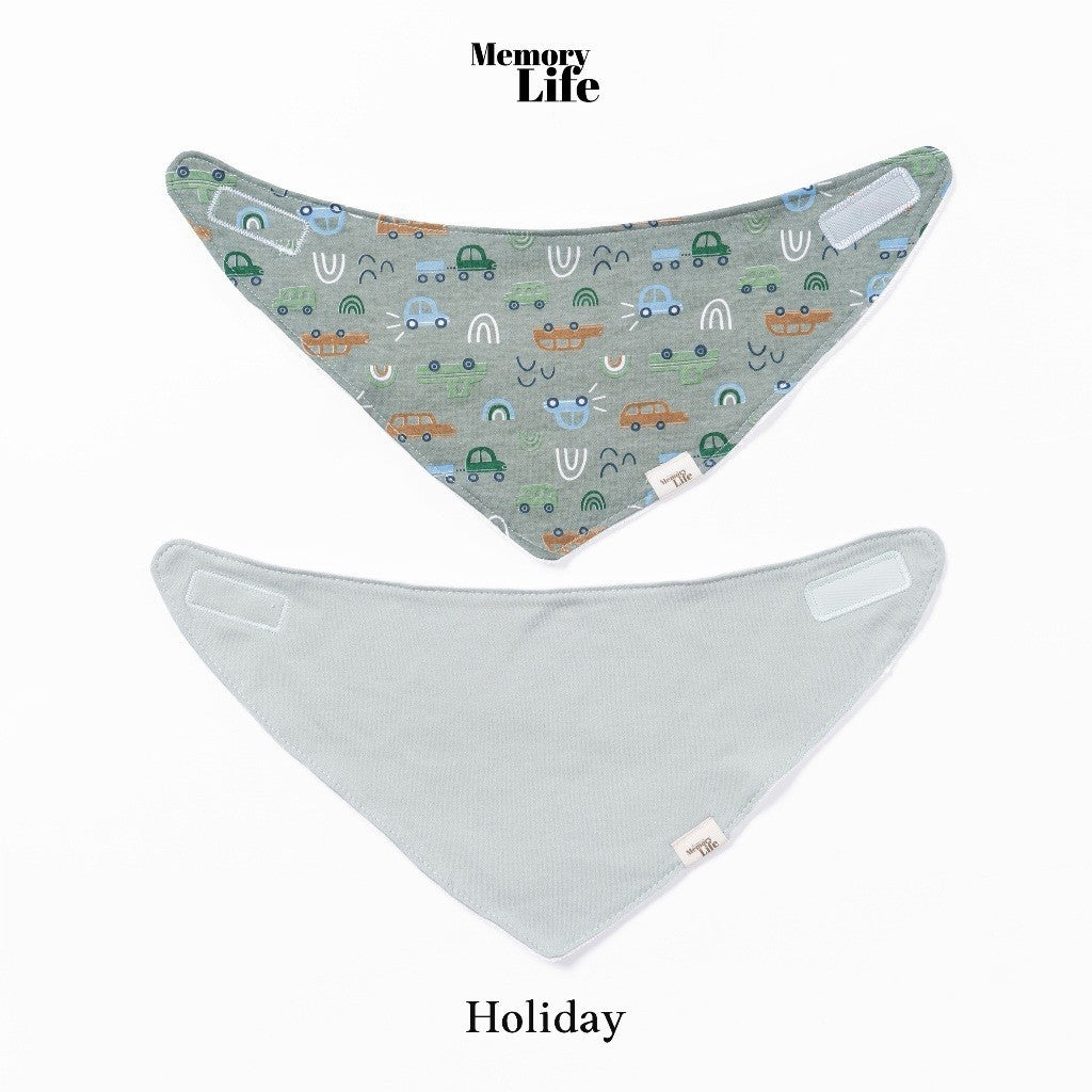 MemoryLife - Drool Catcher 2 Set Bandana Bib | Celemek Bayi Slabber - MemoryLife Essentials