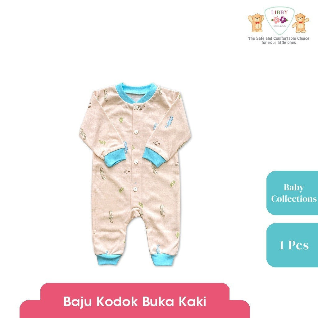 LIBBY Piyama Baju Kodok Newborn Bayi Laki laki Perempuan Motif Baby Collections (1 pcs)-Sleepsuit-Bodysuit-Play Suit-Jumper Pendek-Jumper Panjang