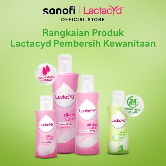 Lactacyd Odor Fresh 60mL - Pembersih Kewanitaan Bebas Bau Tak Sedap