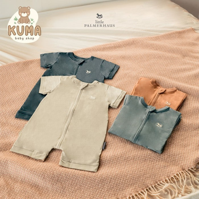 Jumper Bayi Lengan Pendek - Little Palmerhaus Baby Zippy Playsuit 10.0