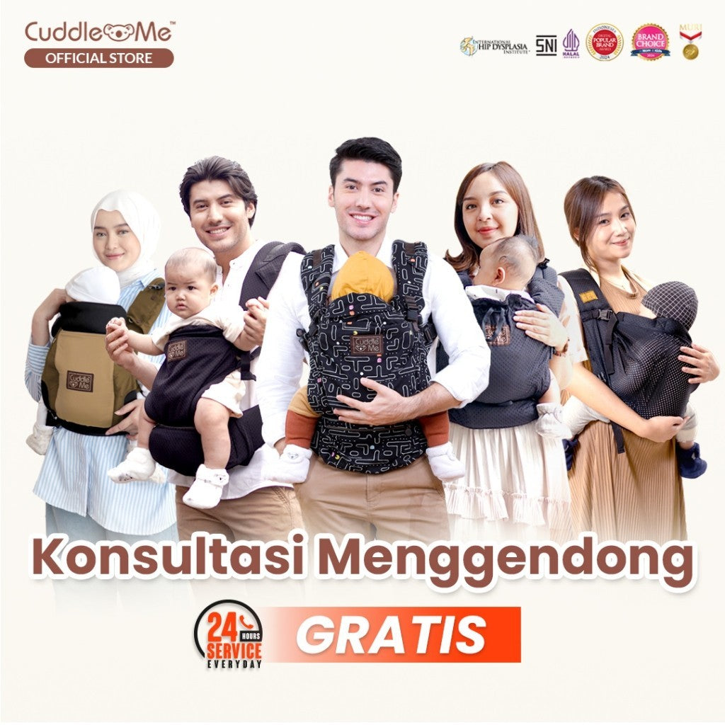 Gendongan Bayi - CUDDLEME Ultimo Aero Gendongan SSC Newborn Suport M Shape