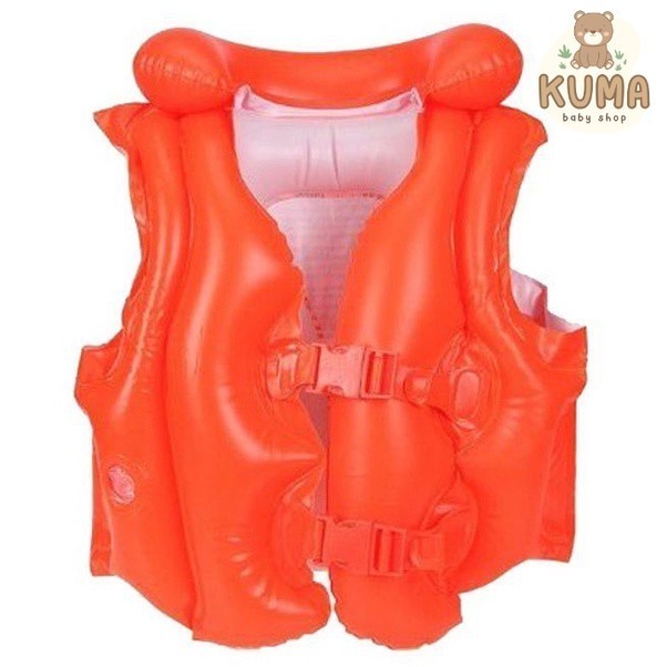 INTEX 58671 Jaket Ban / Pelampung Renang Anak Orange Polos