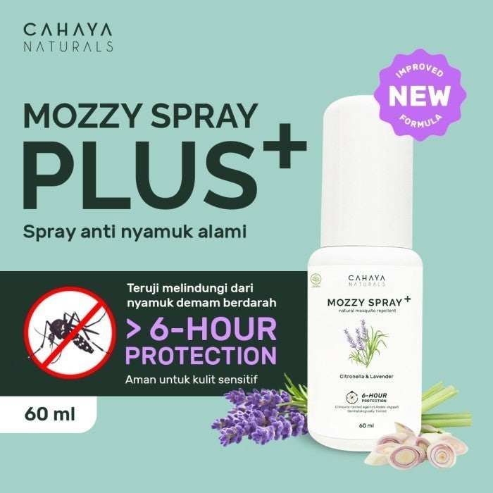 Cahaya Naturals - Mozzy Spray Plus Natural Mosquito Repellent