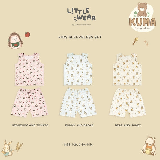 Little Wear Kids Sleeveless Set 23.0 by Little Palmerhaus (Setelan Baju Anak Lengan Buntung)