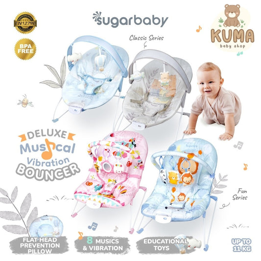 Sugar Baby New Deluxe Musical Vibration Bouncer/Ayunan Bayi/Bouncer Bayi
