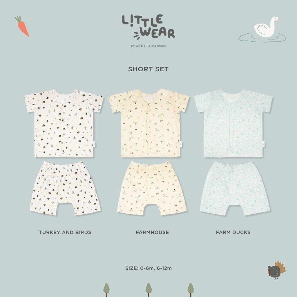 Little Palmerhaus - Little Wear Short Set 22.0 (Setelan Bayi Lengan Pendek)
