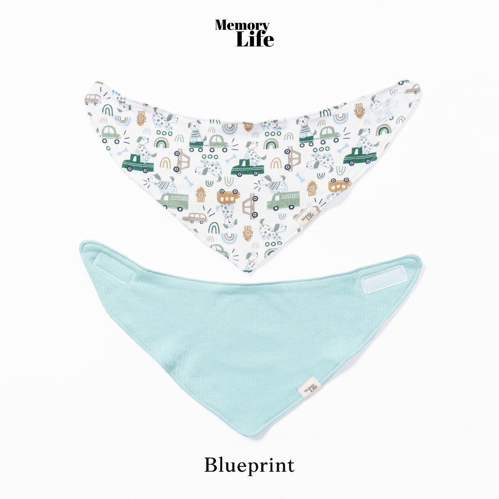 MemoryLife - Drool Catcher 2 Set Bandana Bib | Celemek Bayi Slabber - MemoryLife Essentials