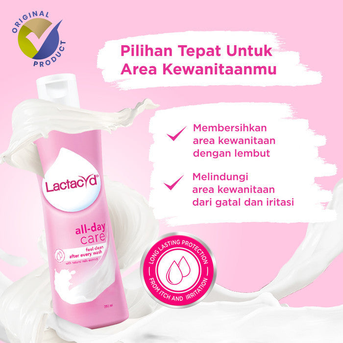 Lactacyd All Day Care 60mL - Pembersih Kewanitaan Anti Iritasi