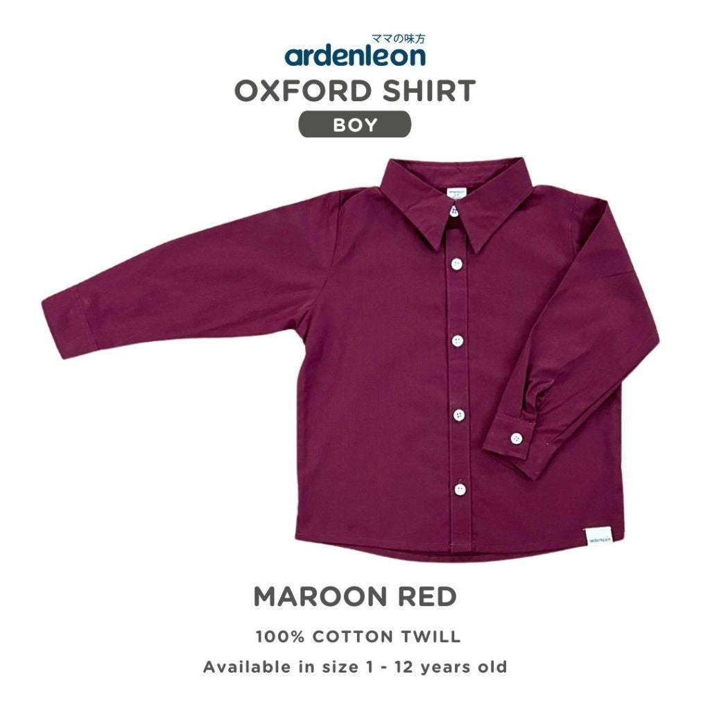 ARDENLEON Atasan Kemeja Anak Laki Laki Oxford Shirt 1 - 5 Tahun