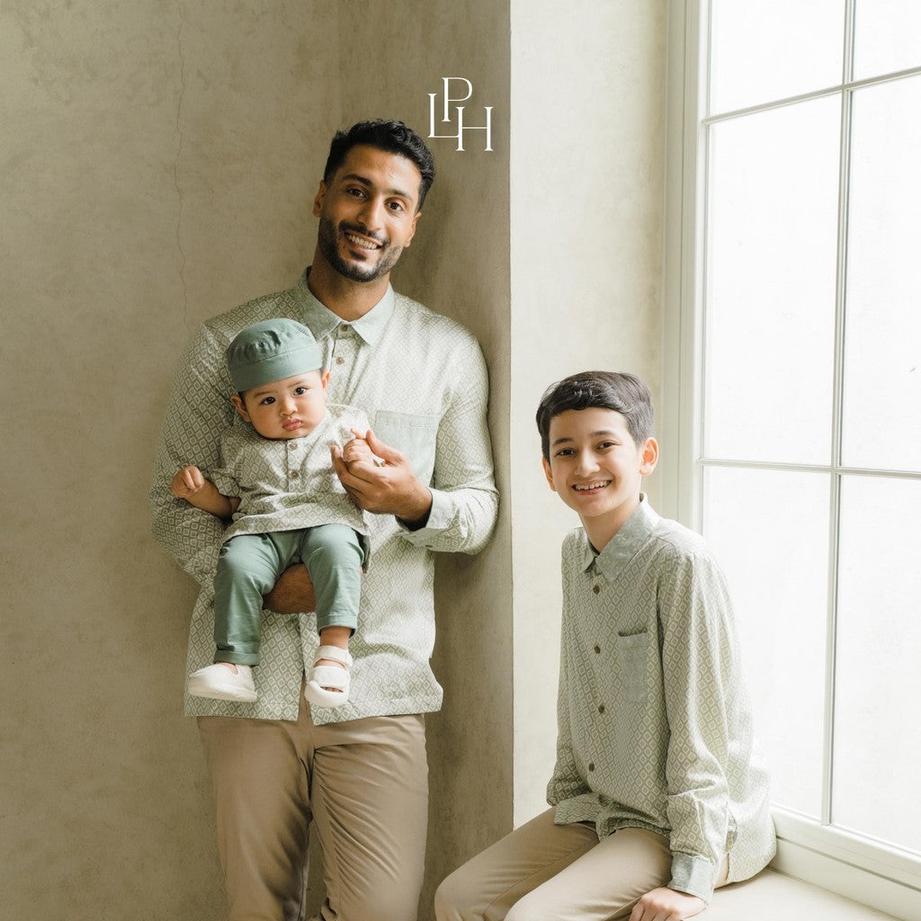 Little Palmerhaus - Baju Lebaran 2025 - Arya Boy Attire Set (Setelan Koko Anak Laki-Laki Usia 1-6 Tahun)
