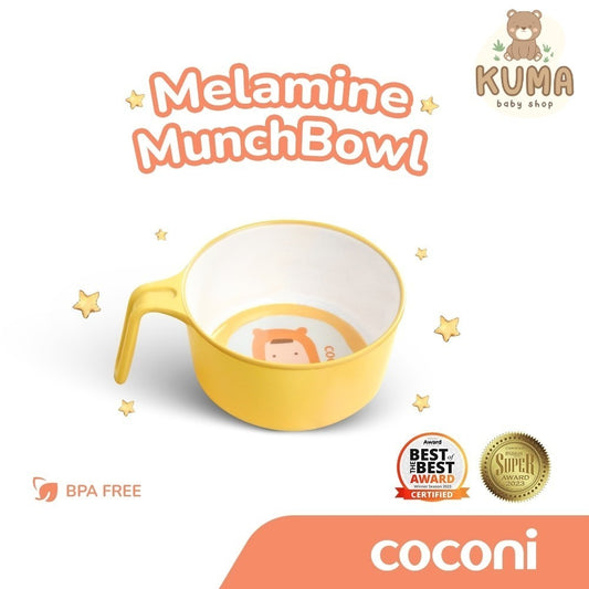 COCONI Melamine MunchBowl | Mangkuk Melamin Anak Bayi MPASI BPA FREE FOOD GRADE